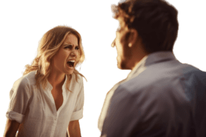 couple shouting causing stress 