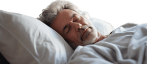 middle aged man sleeping