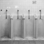 pic of communal bathroom where one can pick up athletes foot